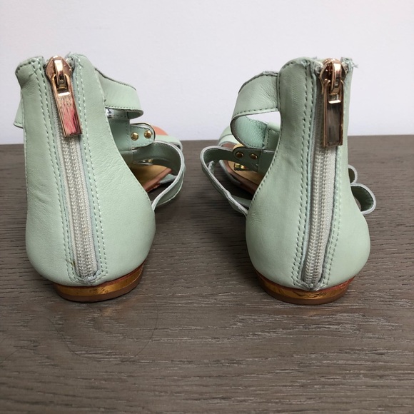 Dolce Vita Cyprus Mint Green/Gold Sandal - Picture 4 of 4